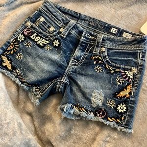 Miss Me Girl Denim Shorts